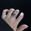 Anillo para Hombre Círculo Pequeño Anillo de Plata 925 Anillo de Dedo Sencillo de Lujo Ligero Nicho para Mujer Moda Vintage