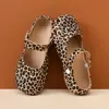 Tamancos de Ballet Estampa de Leopardo para Mulheres, Verão em Eva Floral Fofo Slip-On de Praia para Exterior Antiderrapante Sapatos Mary Jane