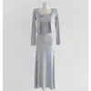 Traje de dos piezas con tirantes Falda Falda con cuello de solapa Vestido liso Chica sexy Otoño e Invierno Cárdigan sexy Falda de cadera