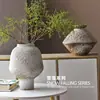 Jarrón Vintage Viento Sedoso Jarra de Cerámica Gruesa Nuevo Estilo Chino Hecho a Mano Decoración de Casa de Huéspedes Estilo Zen Hotel Antiguo Casa de Huéspedes Vestido Suave
