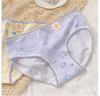 Ropa interior japonesa para mujer, de algodón puro, clase A, con estampado floral fresco, de verano, fina, con cintura a prueba de viento