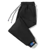 Pantalones Cortos Casuales de Algodón Puro para Hombre con Cordón Moda Deportiva Pierna Larga Color Sólido Combinan con Todo Pantalones de Moda para Adolescentes Explosivos