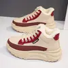 Zapatos Chunky de Papá para Mujer 2026 Otoño/Invierno Nuevo Estilo Cálidos de Algodón con Felpa Zapatos Deportivos Casuales Versátiles de Moda Q038