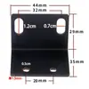 Receptor de Micrófono Inalámbrico Universal Soporte de Esquina para Gabinete Micrófono Estándar L-Oreja Accesorios de Montaje para Estuche de Vuelo 1U