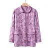 Pijama Chunzhi para padres de mediana edad y mayores, de algodón puro para otoño, manga larga, talla grande, ropa de casa para personas mayores, disponible para venta al por mayor y dropshipping