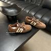 Zapatos Deportivos Casuales Estilo Fórmula de Cuero Genuino Vintage para Mujer, Nuevos Versátiles 2026 Malla de Doble Correa Zapatos de Entrenamiento Alemanes