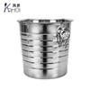 Balde de champanhe em aço inoxidável com cabeça de tigre KTV Balde de gelo criativo para cerveja Balde de vinho tinto portátil Balde de gelo comercial com dois anéis