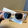 Novos Óculos de Sol Infantis Versáteis de Verão em Cores Doces Dopamina Anti-UV Personalizados para Viagem ao Ar Livre