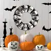 Guirlanda de Caveira Branca para Halloween Fita Decoração de Caveira Aranha Guirlanda Criativa Tridimensional