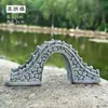 Puente de Paisajismo para Acuario Puente de Agua Corriente Puente de Piedra Puente Pequeño Paisaje Micro Chino Acuario Ventana del Tanque de Peces Modelo Rocalla