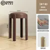 Taburete de plástico acolchado suave, apilable para uso doméstico, diseño redondo, resistente y duradero, extra grueso, adecuado para sala de estar, mesa de comedor y como silla de repuesto