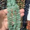 Pulsera tejida a mano con cuentas naturales, agujero horizontal, redonda, gota de agua, con cuentas de jade y cristal, accesorios de joyería