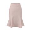 Saia Sirene Sexy Estilo Francês Midi para Mulheres, Nova Outono e Inverno Cintura Alta Bodycon Curva Sexy Elástica Slim-Fit Meia Saia