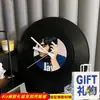 Netease Cloud Disco de Vinilo Graffiti DIY Cumpleaños Graduación Feliz Regalo Decoración Reloj Adorno Reloj