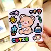 Benny Oso Dibujo Animado Lindo ins Taza Térmica Taza Panza Grande Pegatina pvc Taza de Agua Pegatina Impermeable Pegatina para Diario