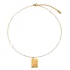 Moda Transfronteriza Europea y Americana Acero de Titanio Sobre Carta de Amor Collar de Pareja Creativo Colgante Loveyou Abrible Cadena para Clavícula