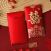 Venta al por mayor Regalo Fortuna 2026 Año Nuevo Feliz Sobres Rojos con Brillo con Bendiciones y Buena Suerte Venta Directa de Fábrica