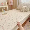 Cubrecama acolchado de algodón para dormitorio estudiantil, apto para todas las estaciones, sábana de cama individual de algodón puro, colchoneta de colchón delgada antideslizante 90x190