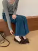 Primer Encuentro Temporada 2026 Nuevo Otoño Estilo Coreano Peludos Puntiagudos Bajos Zapatos de una Sola Pieza para Mujer Ocultos en Altura Zapatos de Commuting de un Paso