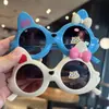 Novos óculos de sol para gatinhas desenho animado fofo laço óculos de sol para meninas foto anti-ultravioleta fofo