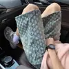 Pantalones Cortos de Mezclilla Jacquard Retro Americano para Hombre, Diseño de Verano, Estilo de Nicho, Pantalones de Cinco Puntos Lavados, Pantalones Casuales Cool de Calle