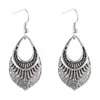 Pendientes Retro Étnicos Huecos con Forma de Pino de Venta Caliente Transfronteriza de Amazon Joyería Simple de Nicho Bohemio