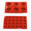 Conjunto de combinação de molde de chocolate de silicone semicircular transfronteiriço DIY assando molde de bolo de pudim de chocolate
