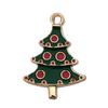 140 Desenhos animados Óleo Gota Liga Santa Elk Árvore Floco de Neve DIY Brincos Pulseira Pingente Jóias Acessórios