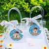 Sacola de Presente de Feliz Aniversário, Sacola de Lembrança, Sacola Tote de Plástico PVC Transparente com Fita para a Temporada de Volta às Aulas do Jardim de Infância