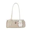 Bolso cruzado estilo coreano de moda chic para el hombro para mujer 2026 Nuevo Simple Dulce Encantador Bolso Baguette de un solo hombro con lazo