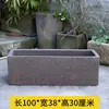 Bandeja Rectangular Maceta de Arena Morada Gres Florero de Loto Nenúfar Cerámico Maceta Grande para Paisajismo Maceta Hidropónica de Diámetro Extra Grande Maceta Extra Grande