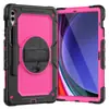 Funda Adecuada para Tableta Samsung Tab S9 Fe Plus 12.4 con Soporte Giratorio X610 Funda Protectora de Cobertura Total a Prueba de Tres