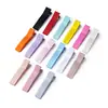 Pinza para el Cabello de Cinta de 3.5/4.7cm Cobertura Total Color Caramelo Pinza de Pato de Doble Punta Pasador Hecho a Mano DIY Accesorio para el Cabello Pinza Base Venta al por Mayor