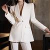 Elegante y Moderno Blazer para Mujer 2026 Nuevo Estilo Otoño con Acentos de Pedrería, Traje Pequeño de Lujo con Mangas Largas