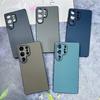 Funda Protectora Anticaídas de Moda de Gama Alta con Patrón de Fibra de Carbono Adecuada para Samsung S24 S25Ultra Funda de Negocios Anticaídas de Cuero