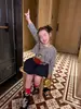 Ropa Infantil Estilo Coreano Nueva Otoño 2026: Conjunto de Dos Piezas de Cárdigan con Estampado Integral de Estrellas y Falda de Linterna con Capullo de Flor para Niñas