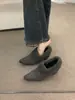 Zapatos de felpa para mujer con plataforma interior y forro de felpa, zapatos de algodón estilo Birkenstock, colección otoño/invierno 2025, mocasines de tacón alto, zapatos de felpa de un solo color