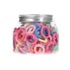 Elásticos Coloridos e Fortes para Cabelo Infantil, Acessório de Cabeça para Bebê que Não Machuca o Cabelo, Espessados e Duráveis, Pequenos Elásticos, Antiestiramento e Contínuos, Modelos Básicos