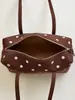 Bolso Bowling de Lunares Nuevo Verano 2026, Bolso de Mano Elegante y Moderno, Bolso de Hombro para el Trabajo y los Viajes Diarios, Bolso de Axila