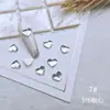 Mini tamanho pequeno formato de diamante plano atacado diamante flash branco misto joias k9 diamante joias de unha acessórios