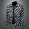 Primavera 2025 nueva chaqueta para hombre chaqueta chaqueta de jacquard con solapa estación europea outlet de fábrica para hombres grandes