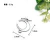 Nueva hebilla decorativa de luna para bolso DIY, accesorios para equipaje, decoración de luna, cadena corta metálica