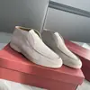 Sapatos Slip-On de Couro Macio Masculino, Estilo Britânico, Salto Baixo, Cano Alto, Mocassins Planos Confortáveis para Mulheres e Casais
