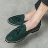 Zapatos nuevos de otoño e invierno para hombre de talla grande transfronterizos, moda retro, casuales de corte bajo, modernos slip-on para jóvenes, de cuero, dropshipping