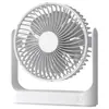 Ventilador de Escritorio Portátil de 6 Pulgadas Recargable por USB con Ángulo Ajustable Ventilador de Mesa Mini Silencioso con Batería de 1800mAh Ventilador Personal de Refrigeración para Escritorio de Oficina Habitación Dormitorio Viajes y Uso en Casa