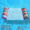 Nueva fila flotante inflable cama flotante de malla plegable suministros para deportes acuáticos silla de salón flotante portátil cama flotante cama de agua