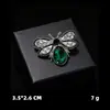Série Abelha Broche de Inseto Strass Pino Decorativo Nova Personalidade Feminina Moda Barroco Distintivo Fixo