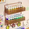 Estante de Almacenamiento de Cuentas Perler sin Taladro Estante de Pared Multicapa Estante de Clasificación y Exhibición de Materiales para Cuentas Perler Hecho a Mano DIY