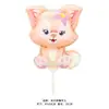 Clip grande globo varilla de arrastre de aluminio de mano Sanrio lindo caricatura juguetes para niños puesto del mercado nocturno venta al por mayor