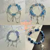 Ventas Directas de Fábrica Changyue Jinming Vino de Mora Derivado Pulsera de Vidrio Hecha a Mano Pulsera de Borlas Multicapa de Alto Valor y Gama Alta